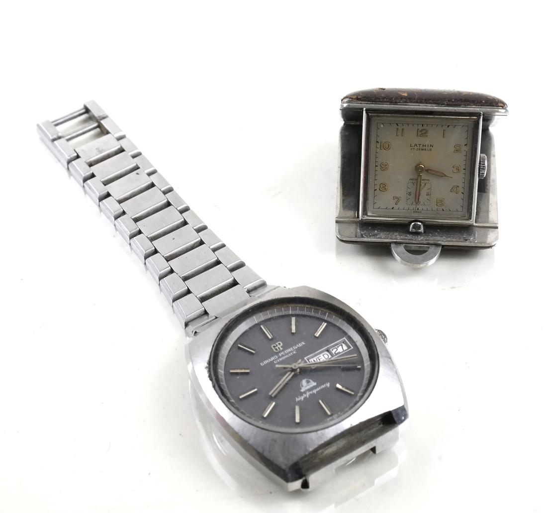Girard Perregaux Gyromatic Watch; Latham Travel Clock (1 of 7)