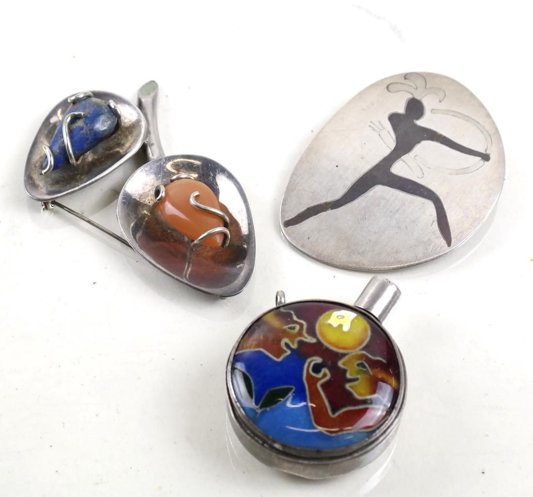 Group of Sterling and Enamel Items (1 of 9)