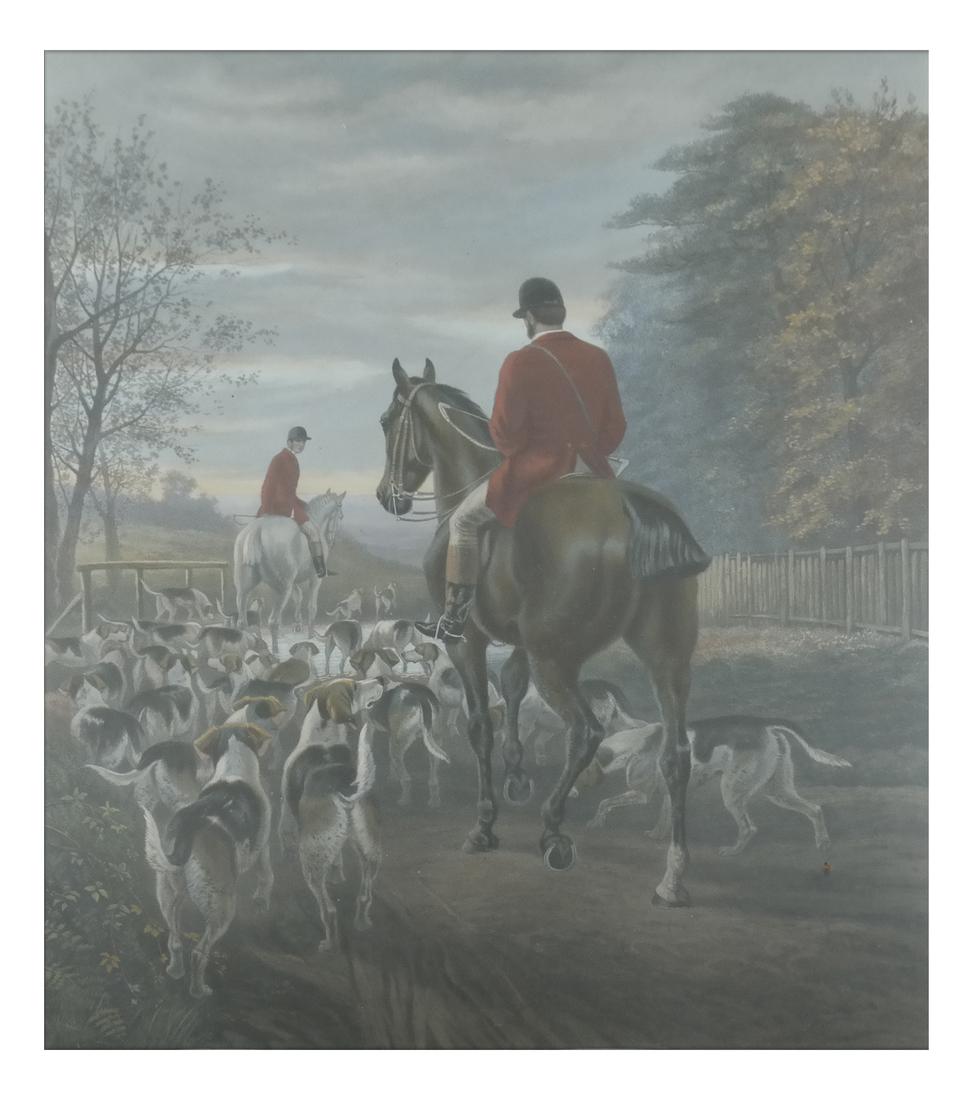 "Evening" Hunt Print, E.G Hester Engraver (1 of 6)