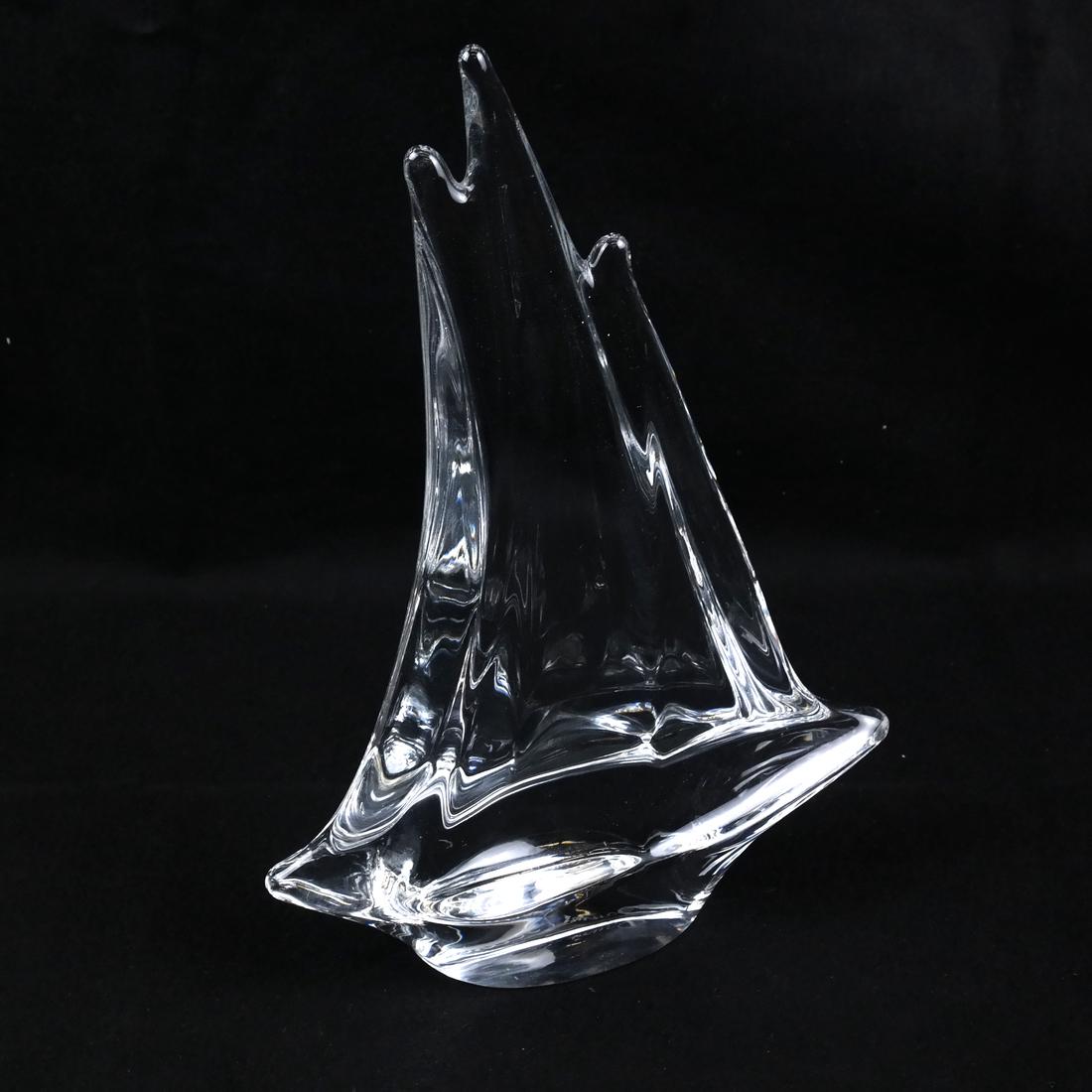 Daum Crystal Sailboat Sculpture (1 of 5)