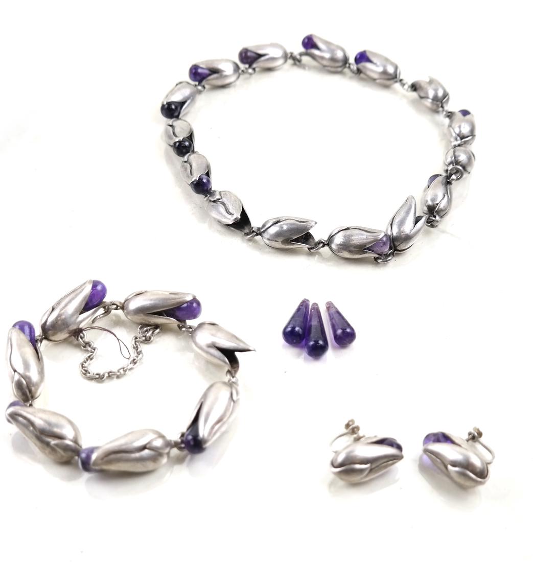 Antonio Pineda Sterling Silver & Amethyst Suite (1 of 7)