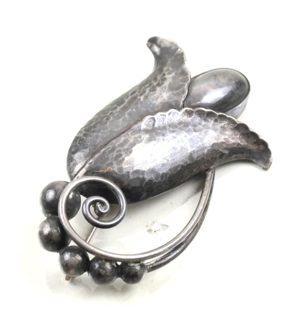 Georg Jensen Tulip Pin, # 112 (1 of 3)