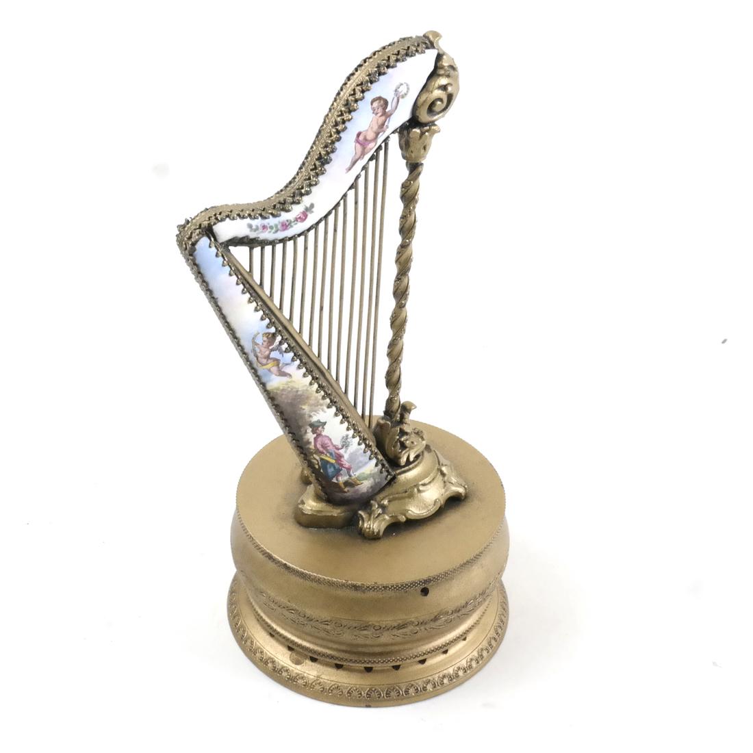 Sevres Harp-Form Music Box (1 of 6)