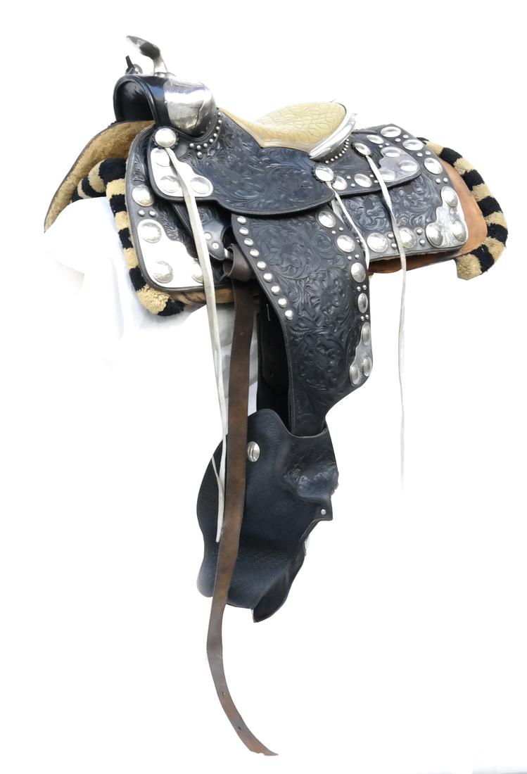 Holtz Studded Two-Tone Parade Saddle (1 of 9)