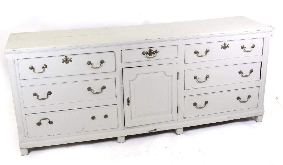 Painted Antique Credenza (1 of 7)