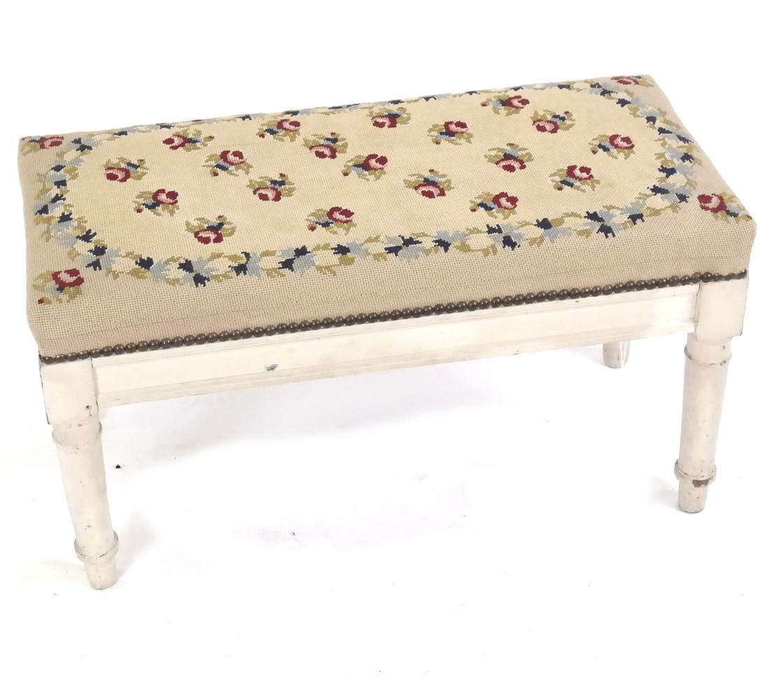 Early 20th Century Upholstered Bench (1 of 6)