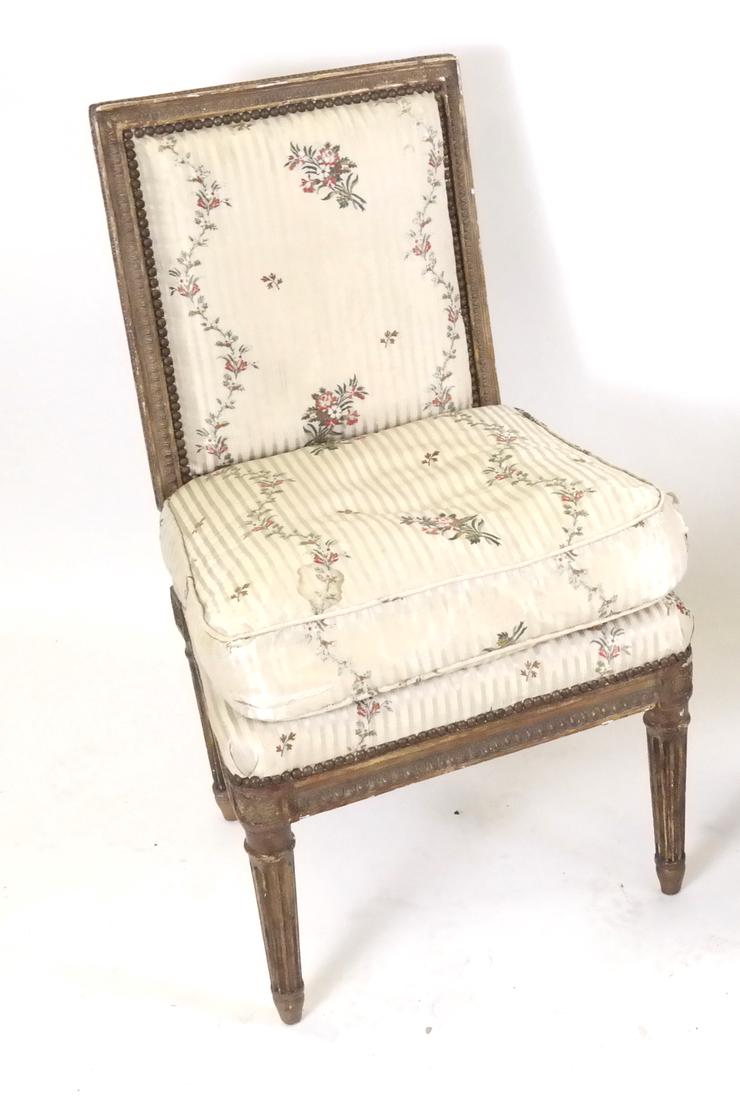 19th Century French Side Slipper Chair (1 of 6)