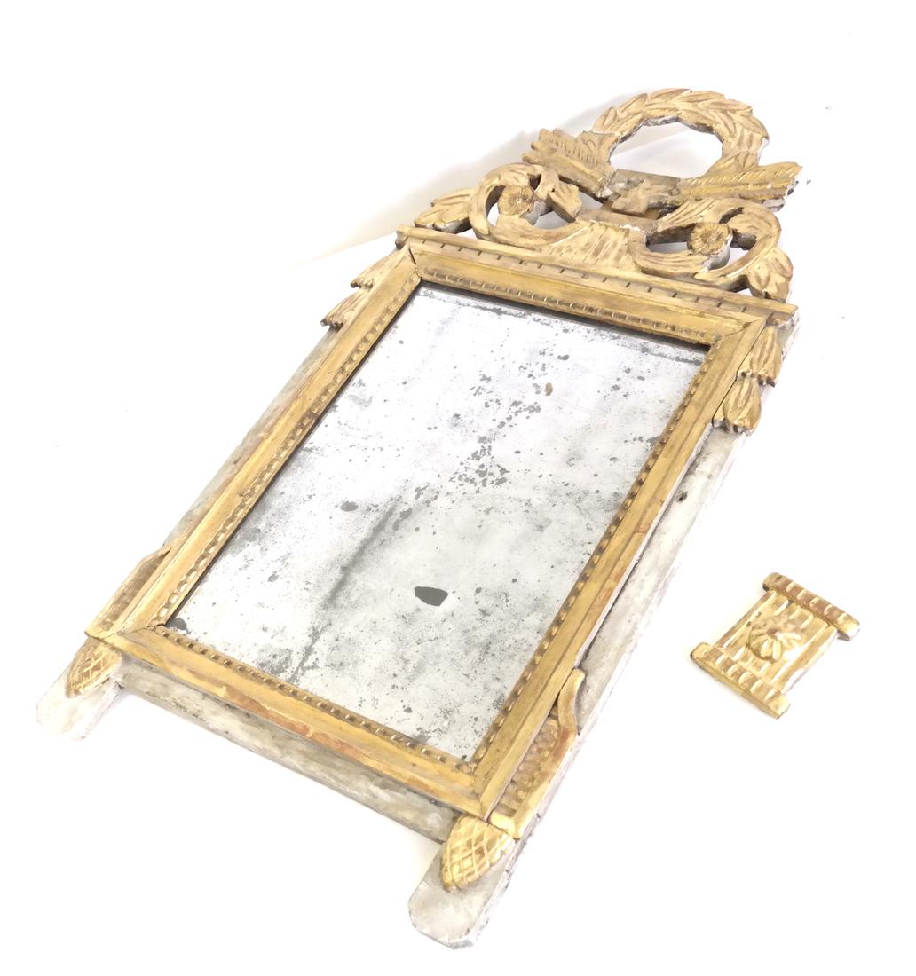 Antique Continental Painted Decorated Mirror (1 of 6)