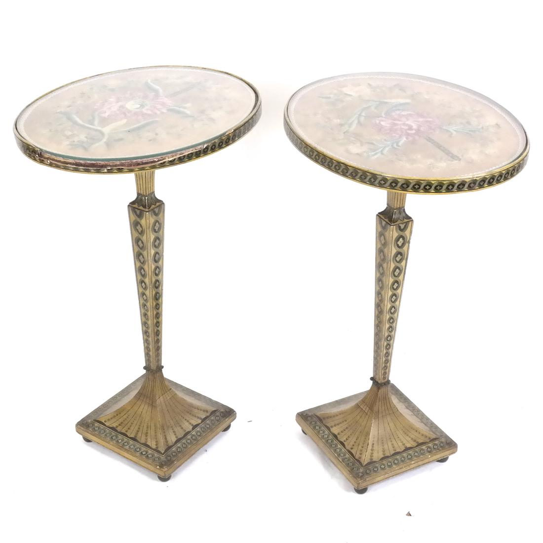 Pair of 19th Century Whimsical Pen Work Side Tables (1 of 7)