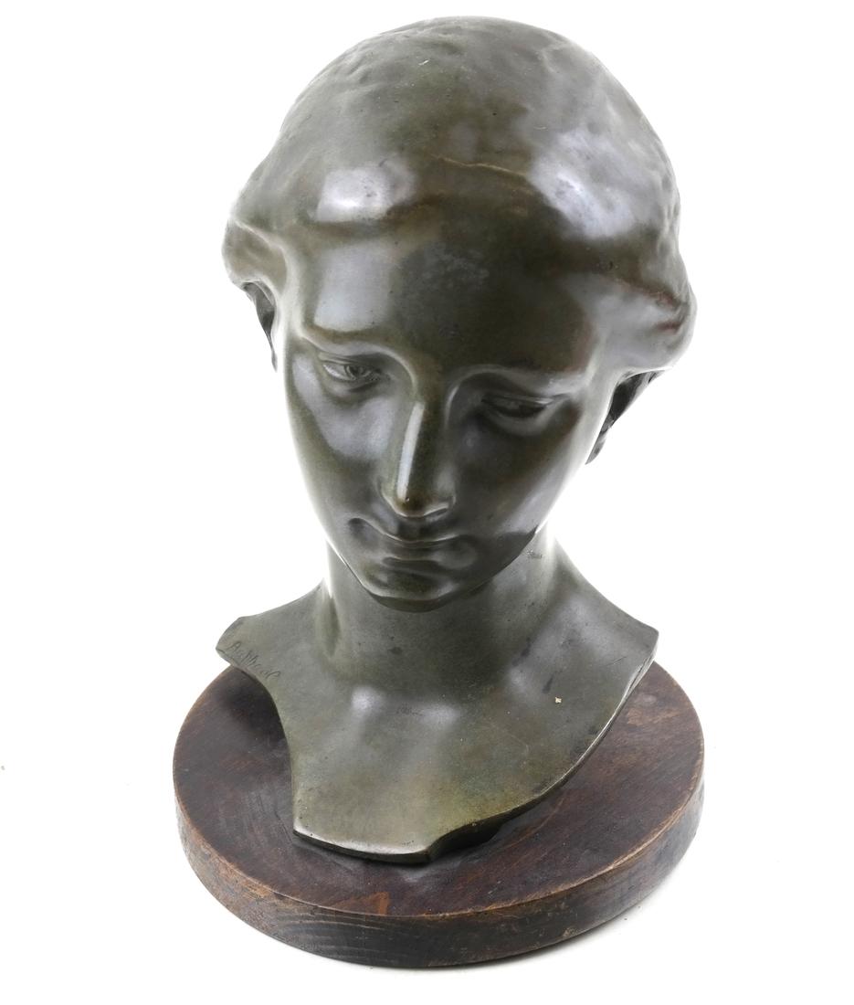 Bronze Bust of a Woman (1 of 6)