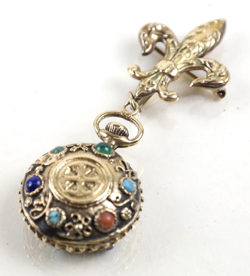 Vintage 14k Multi-Stone Brooch (1 of 5)