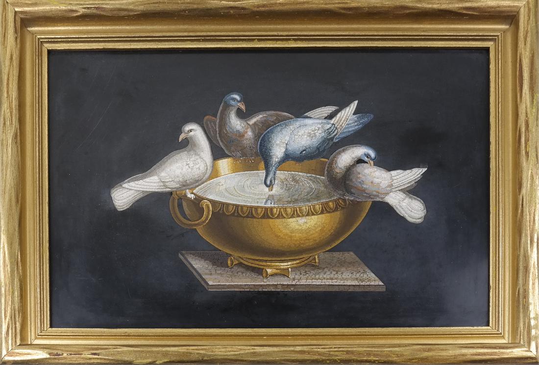 19th Century Italian Micromosaic Marble Plaque (1 of 6)