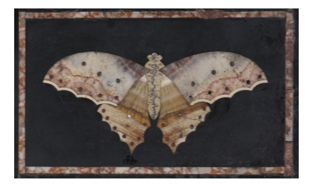 Framed Marble Inlaid Butterfly (1 of 5)