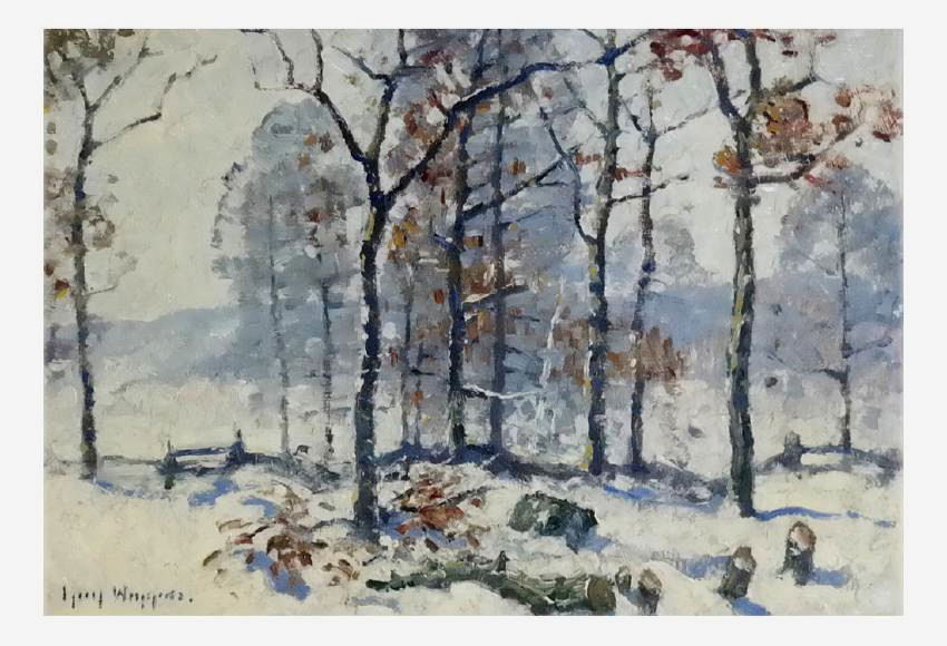 Guy Wiggins Impressionist Oil on Panel (1 of 4)