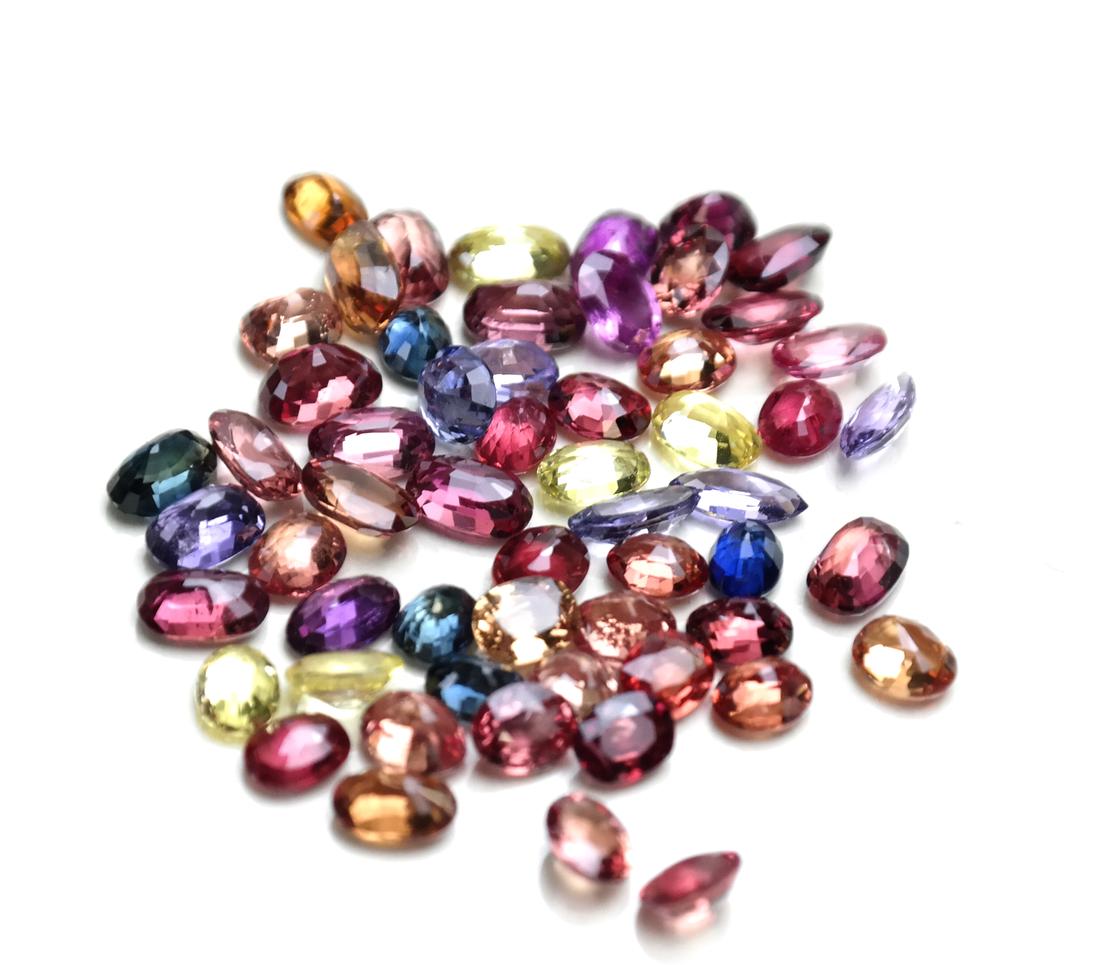 Lot of Colored Sapphires (1 of 2)