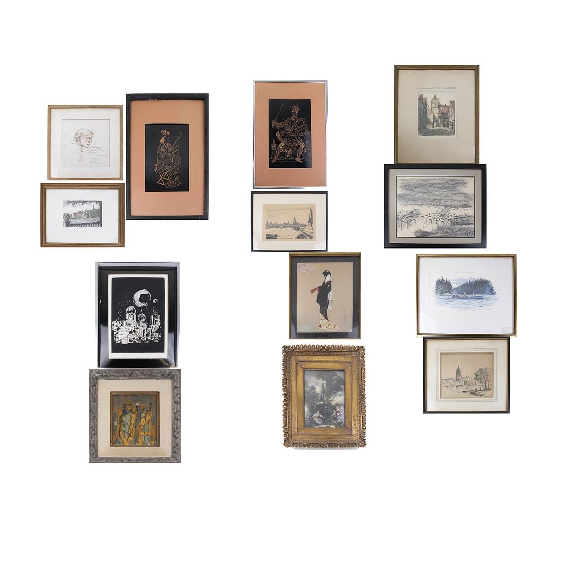 12 Works of Art; Originals, Prints (1 of 7)