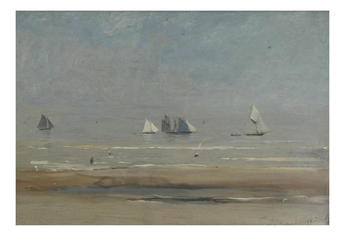 Gustave Adelsward, Seascape - Oil Canvas (1 of 4)