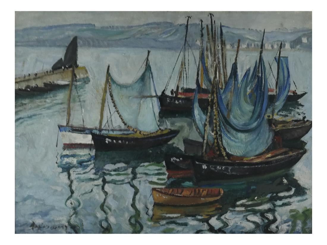 Hayley Lever, Impressionist Harbor Scene (1 of 6)
