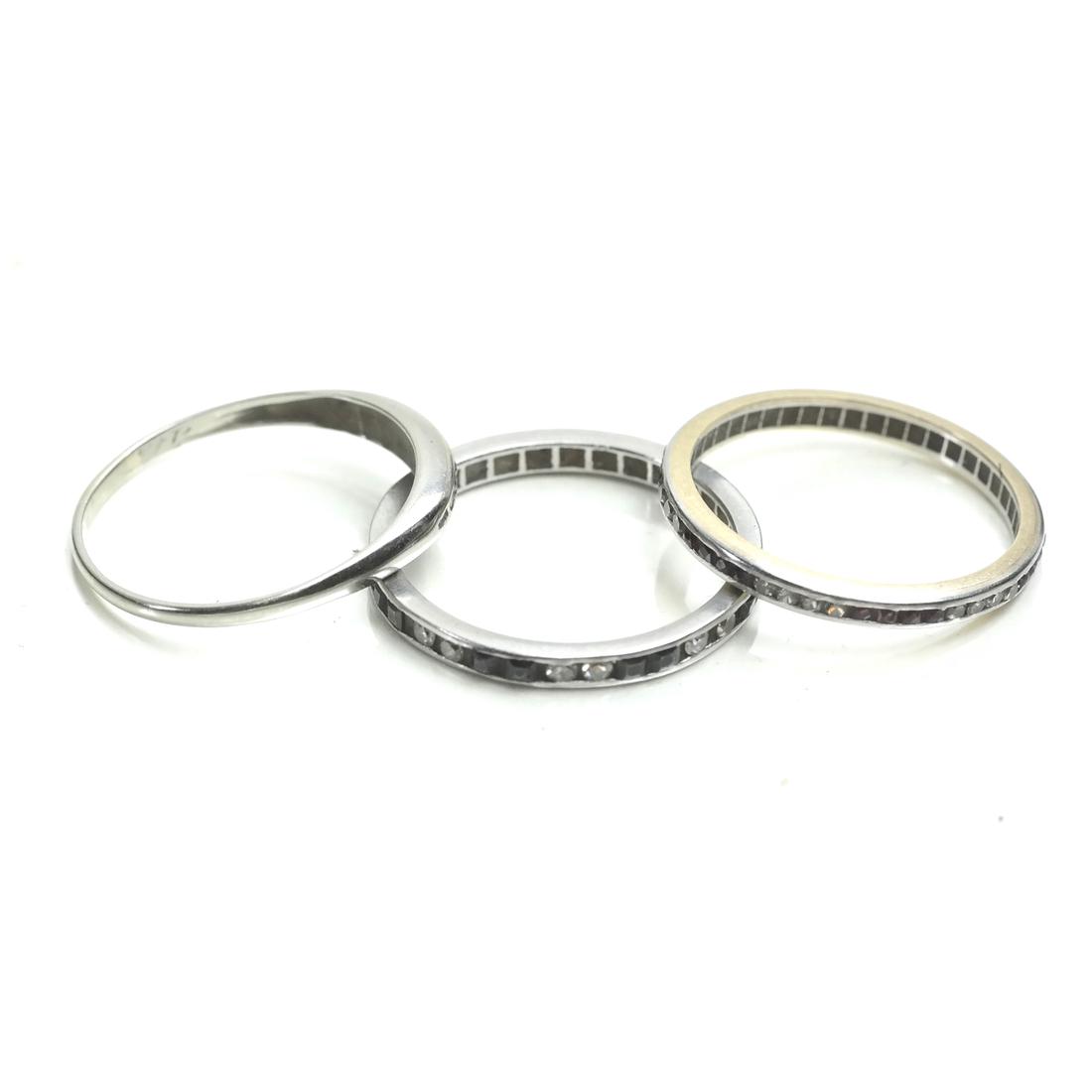 Sapphire, Ruby, Diamond Wedding Bands (1 of 4)