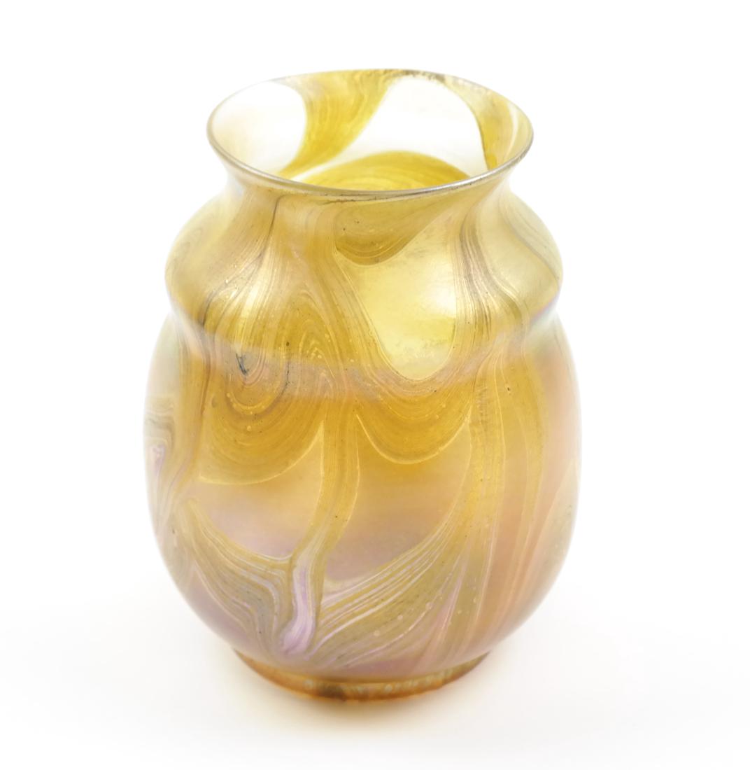 Tiffany Studios Gold Gourd Vase (1 of 6)