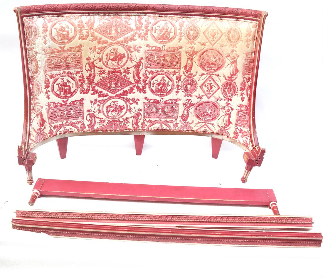 19th Century French Paint Decorated Bed (1 of 9)