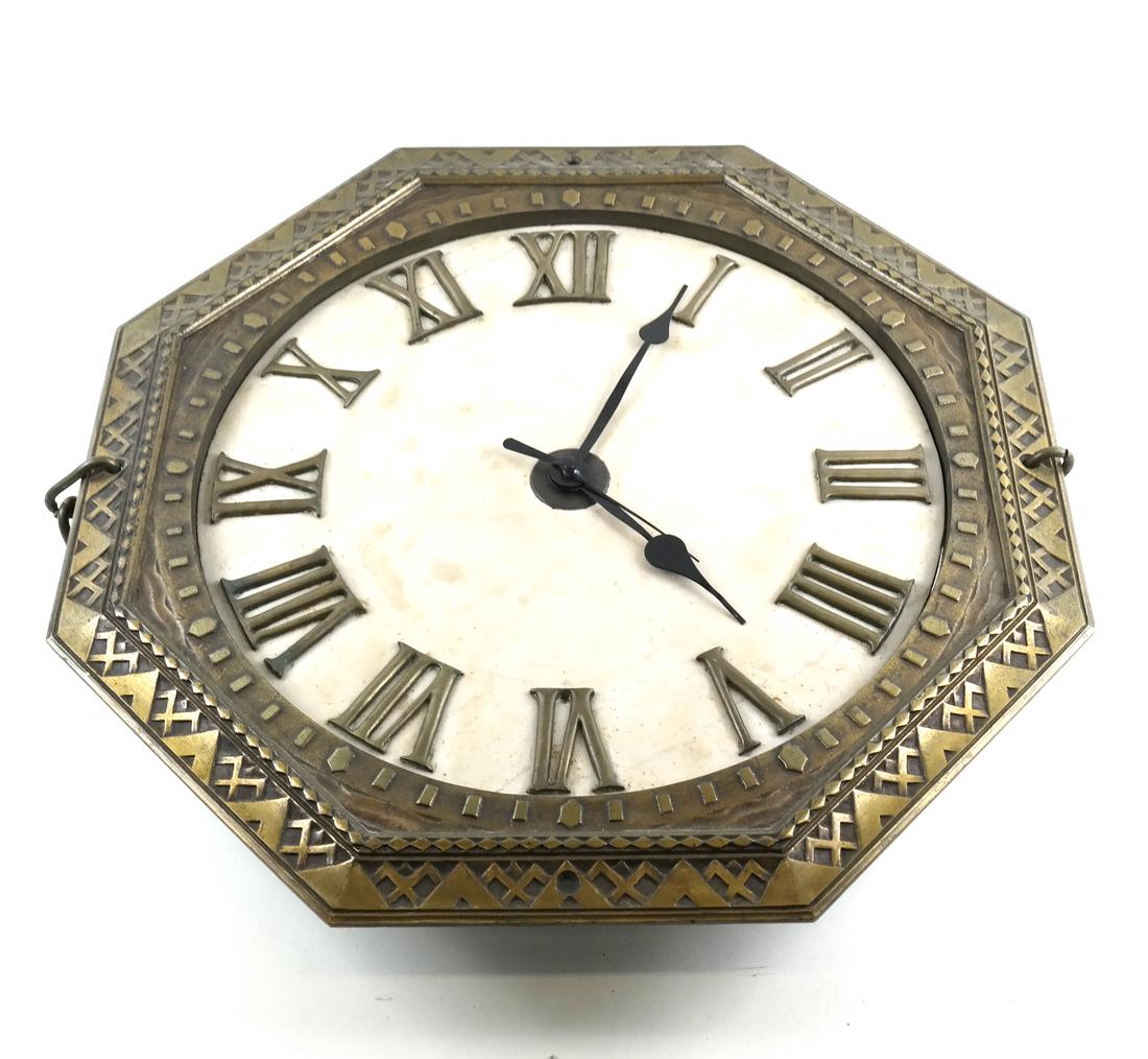 19th Century Marble and Bronze Wall Clock (1 of 6)