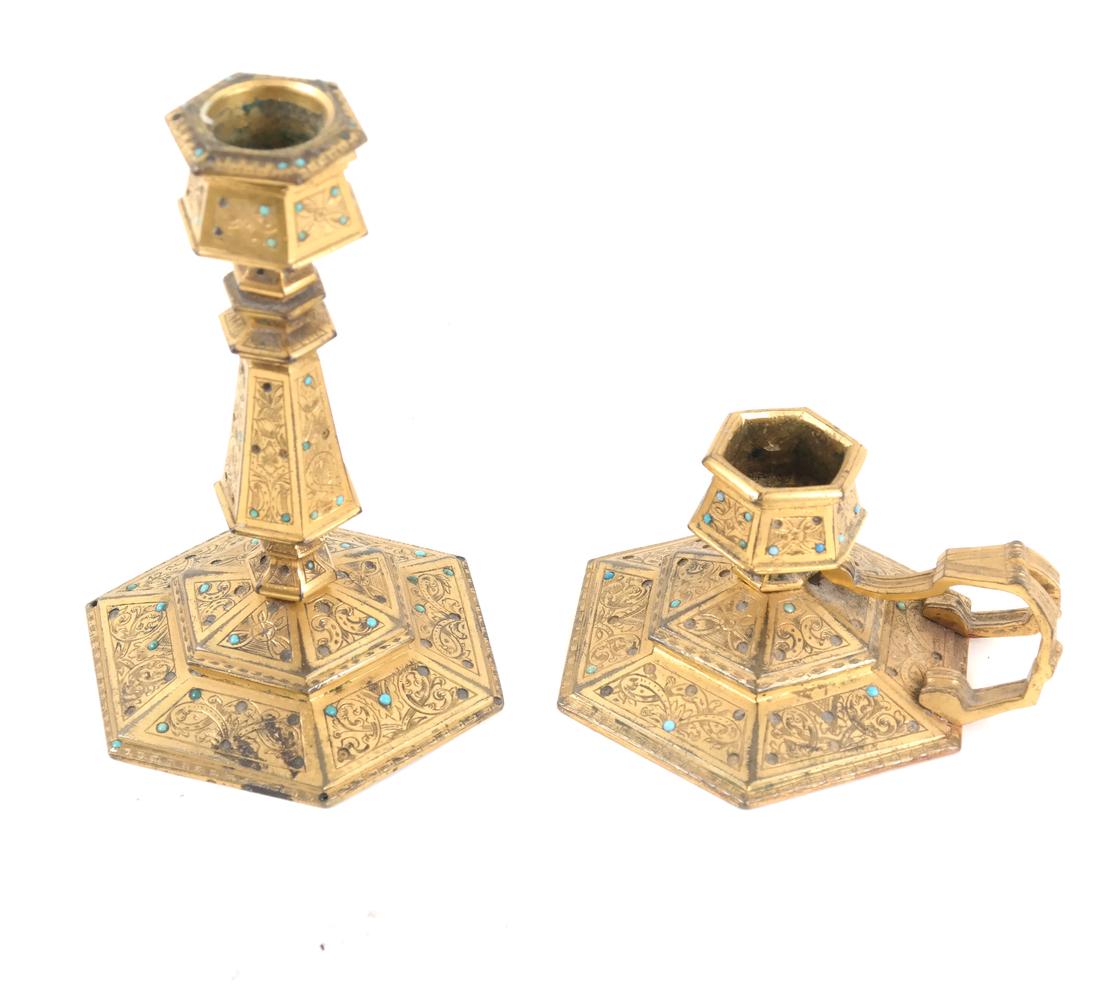 Two Antique Aesthetic Candlesticks (1 of 7)