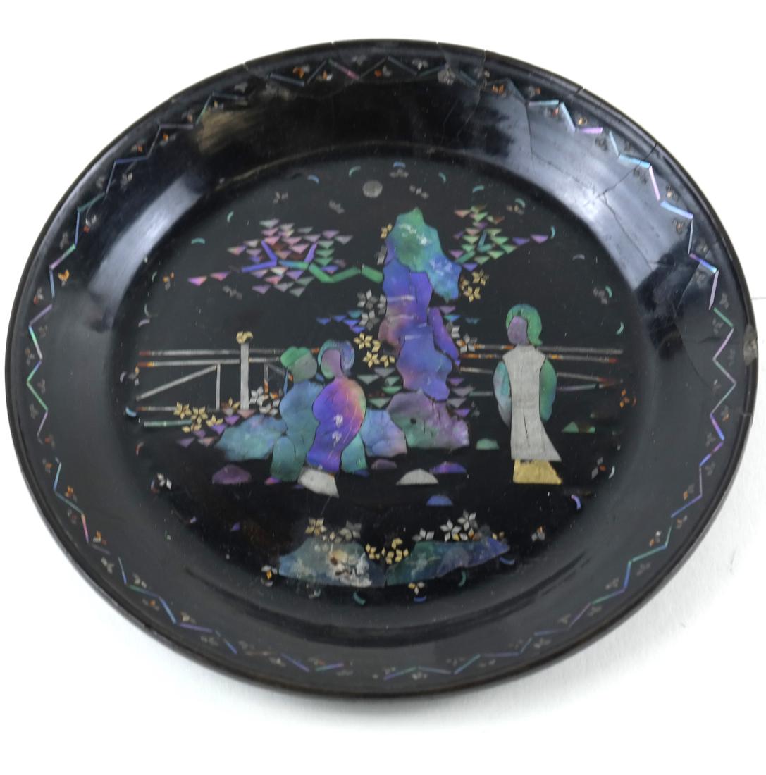 Chinese Lacquer & Mother-of-Pearl Dish (1 of 4)