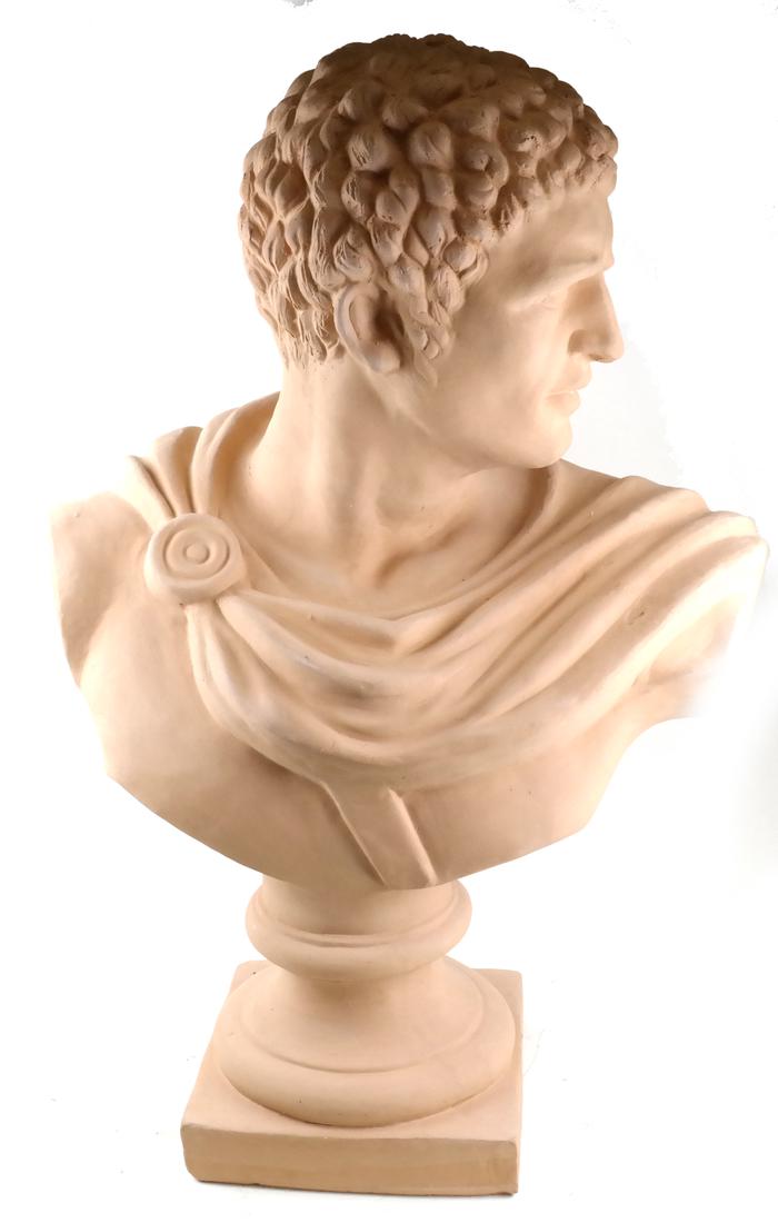 Terracotta Classical Bust of Caesar (1 of 7)