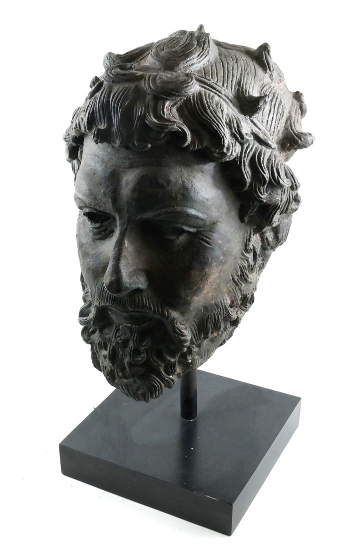 Bronze Roman Manner Head (1 of 5)