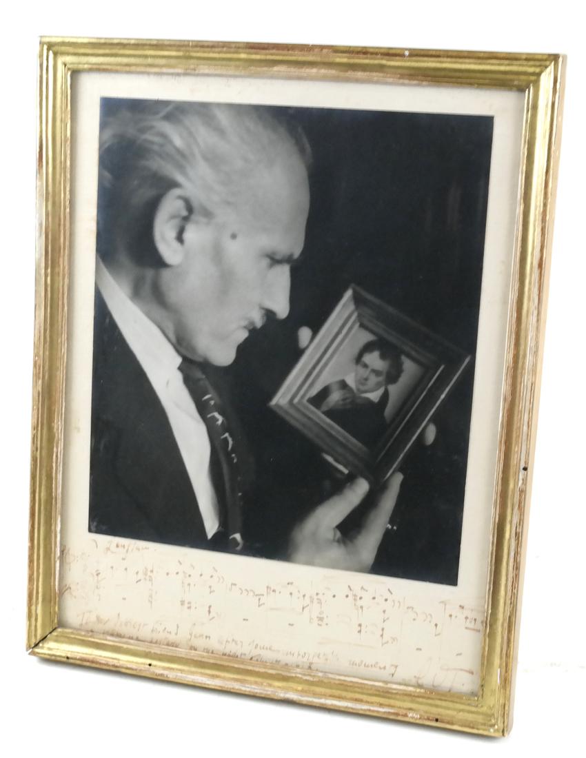 Arturo Toscanini - S. Photograph with Musical Quotation (1 of 4)