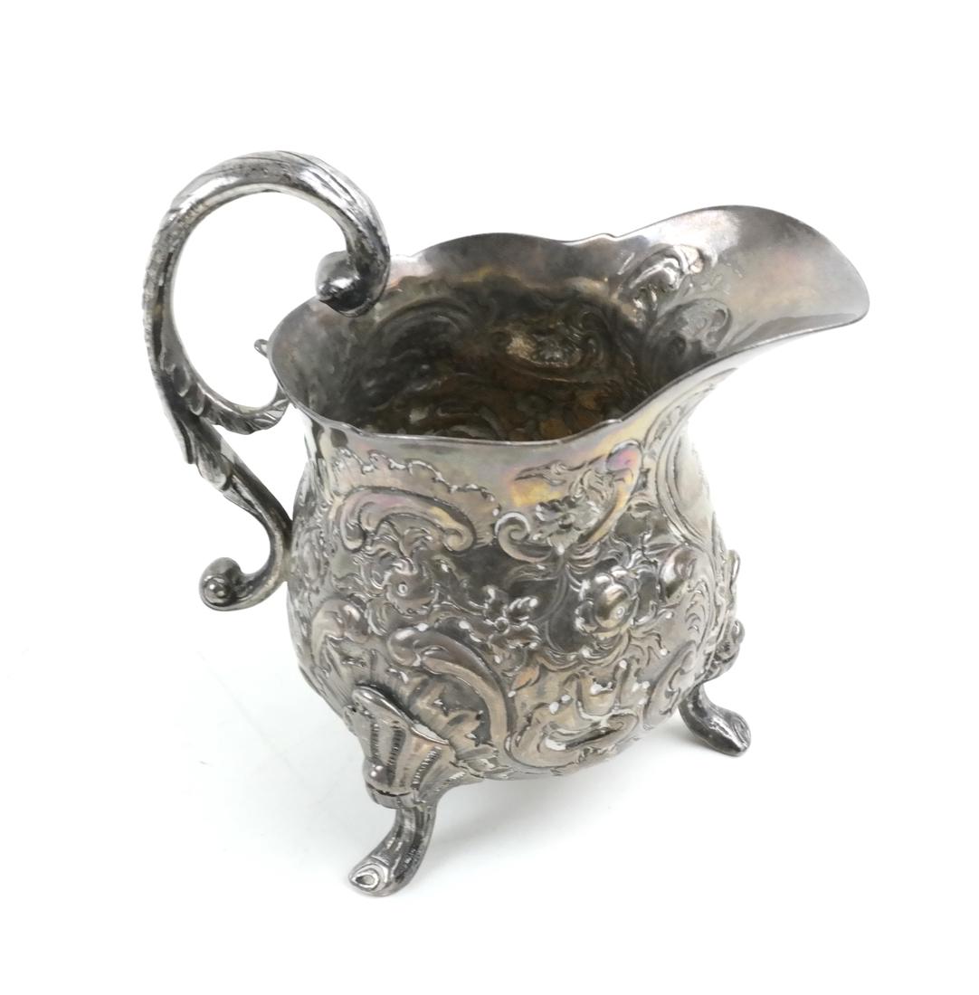 Sterling Silver Repousse Creamer (1 of 5)