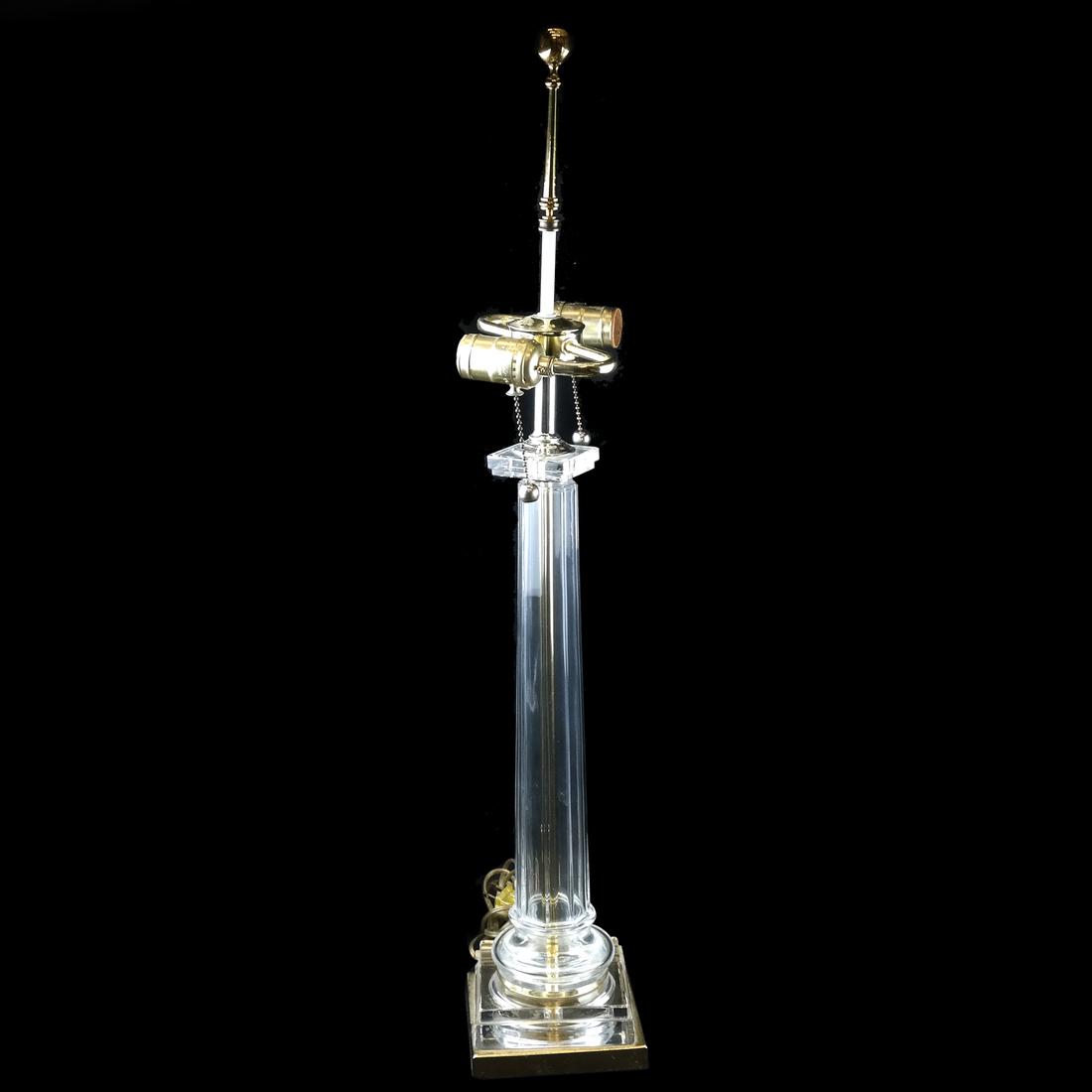 Contemporary Glass Column Lamp (1 of 4)
