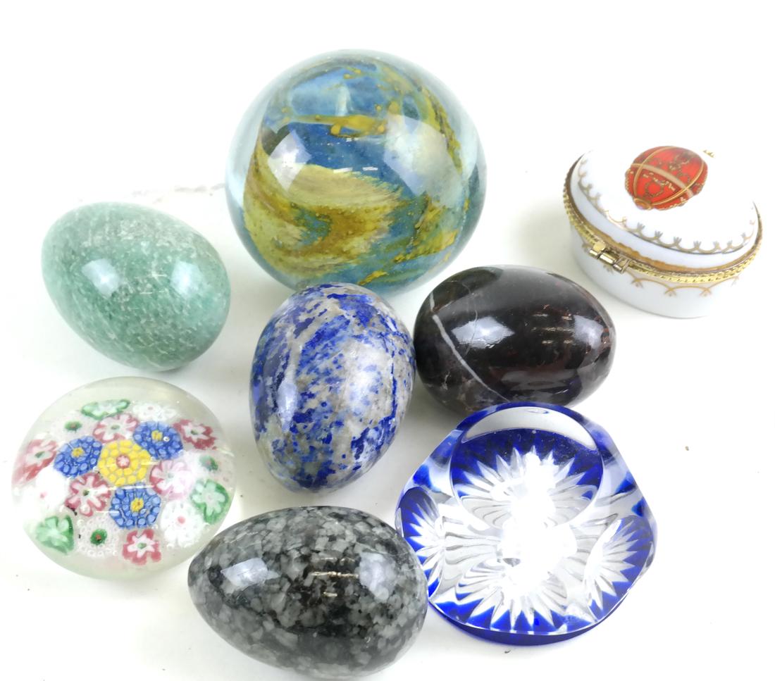 Marble Eggs, Paperweights, Box (1 of 4)