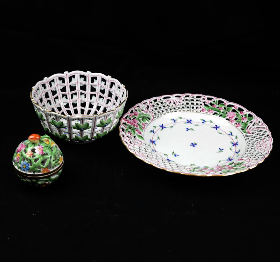 Three Herend, Hungary Objects (1 of 9)