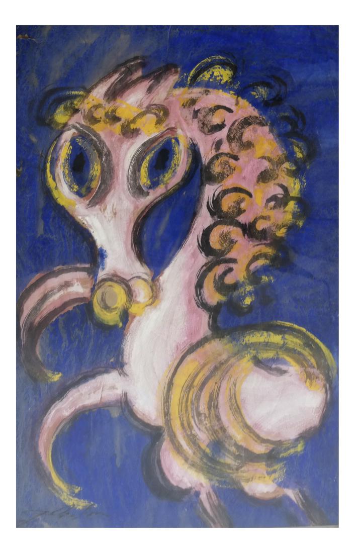 Chucho Reyes, "Violet Philly" - Gouache (1 of 6)