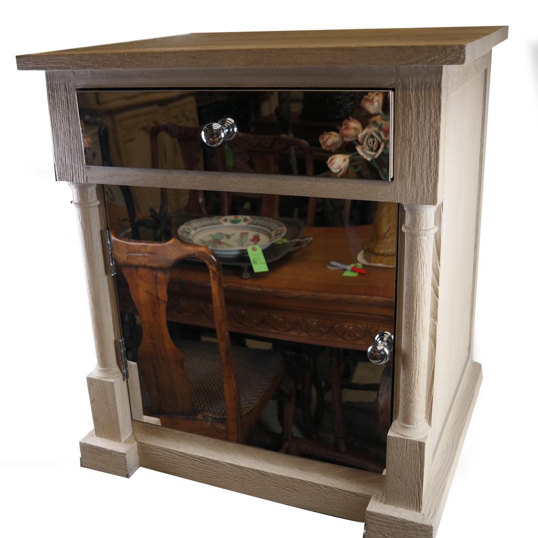 Pickled Mirrored Cabinet (1 of 6)