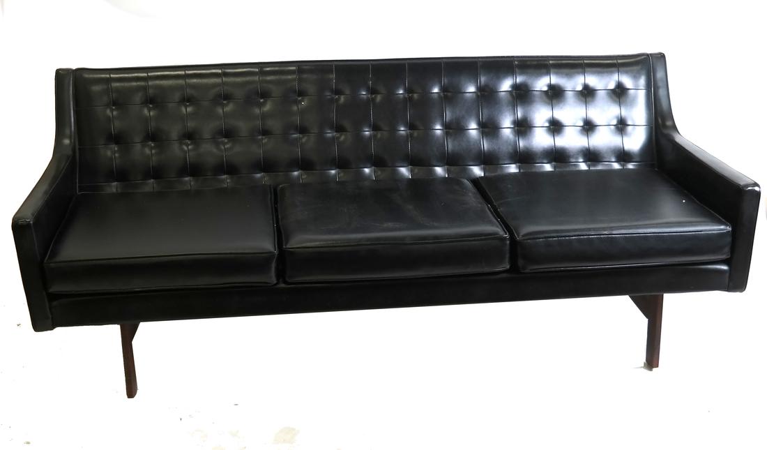 20th Century Modern Black Sofa (1 of 4)