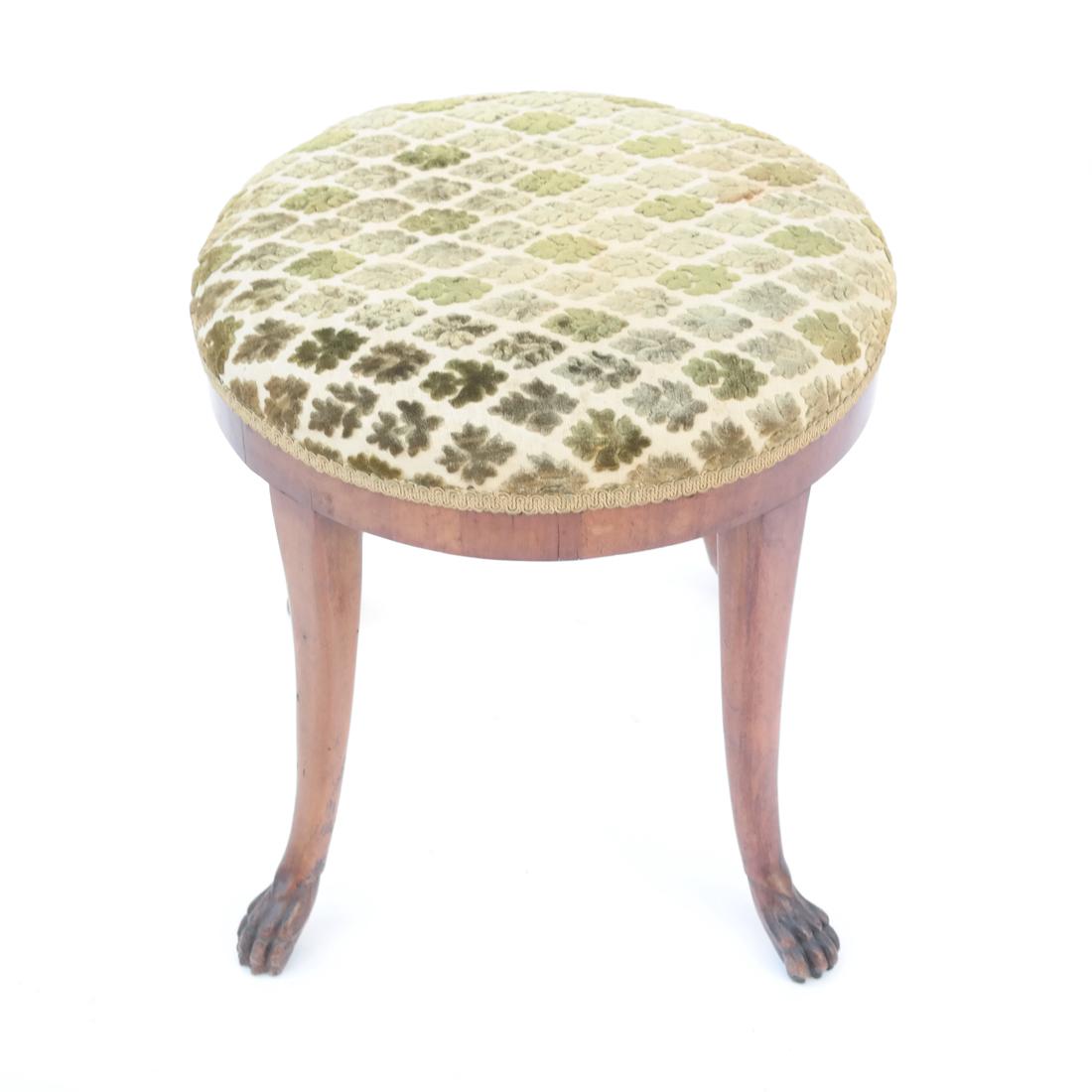 Antique Circular Paw Foot Bench (1 of 4)