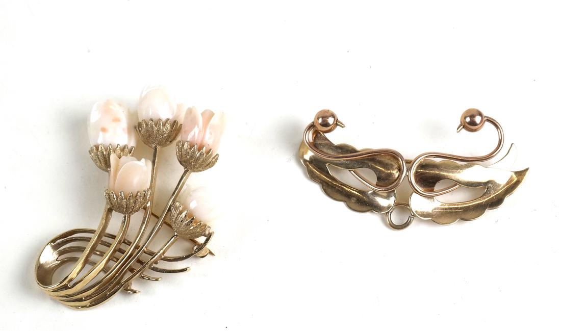 Two 14K Yellow Gold Pins (1 of 3)