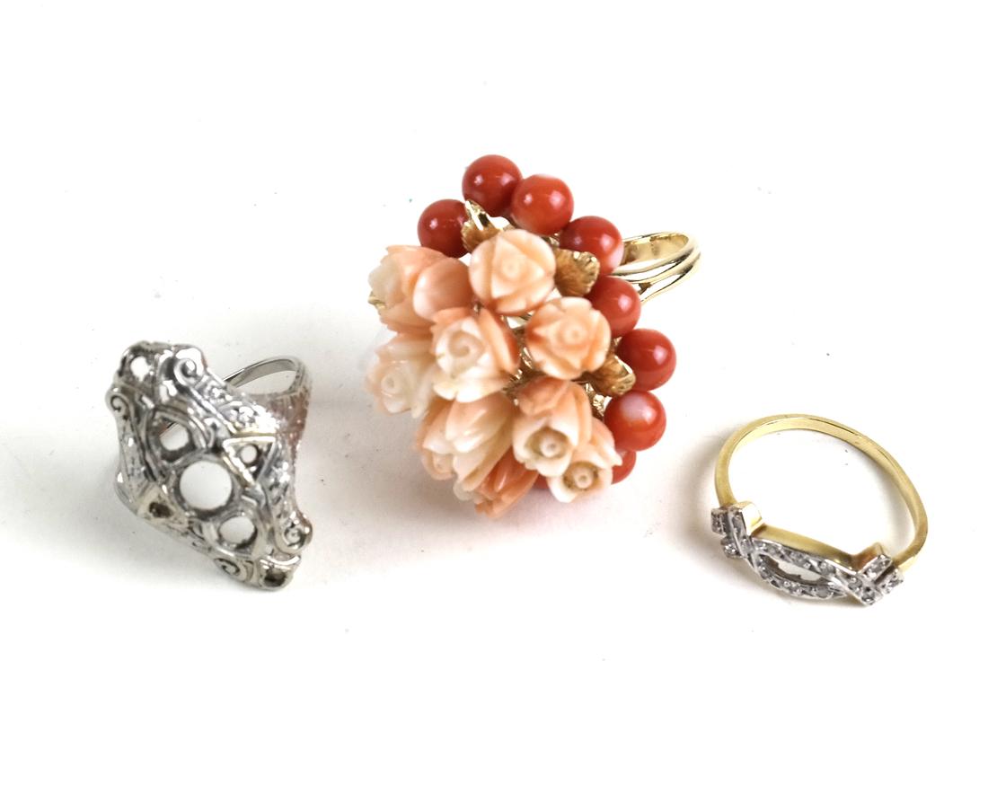 Three 14K Yellow Gold Rings (1 of 7)