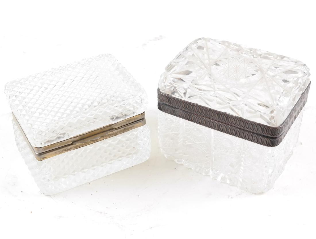 Two Cut Crystal Boxes (1 of 5)