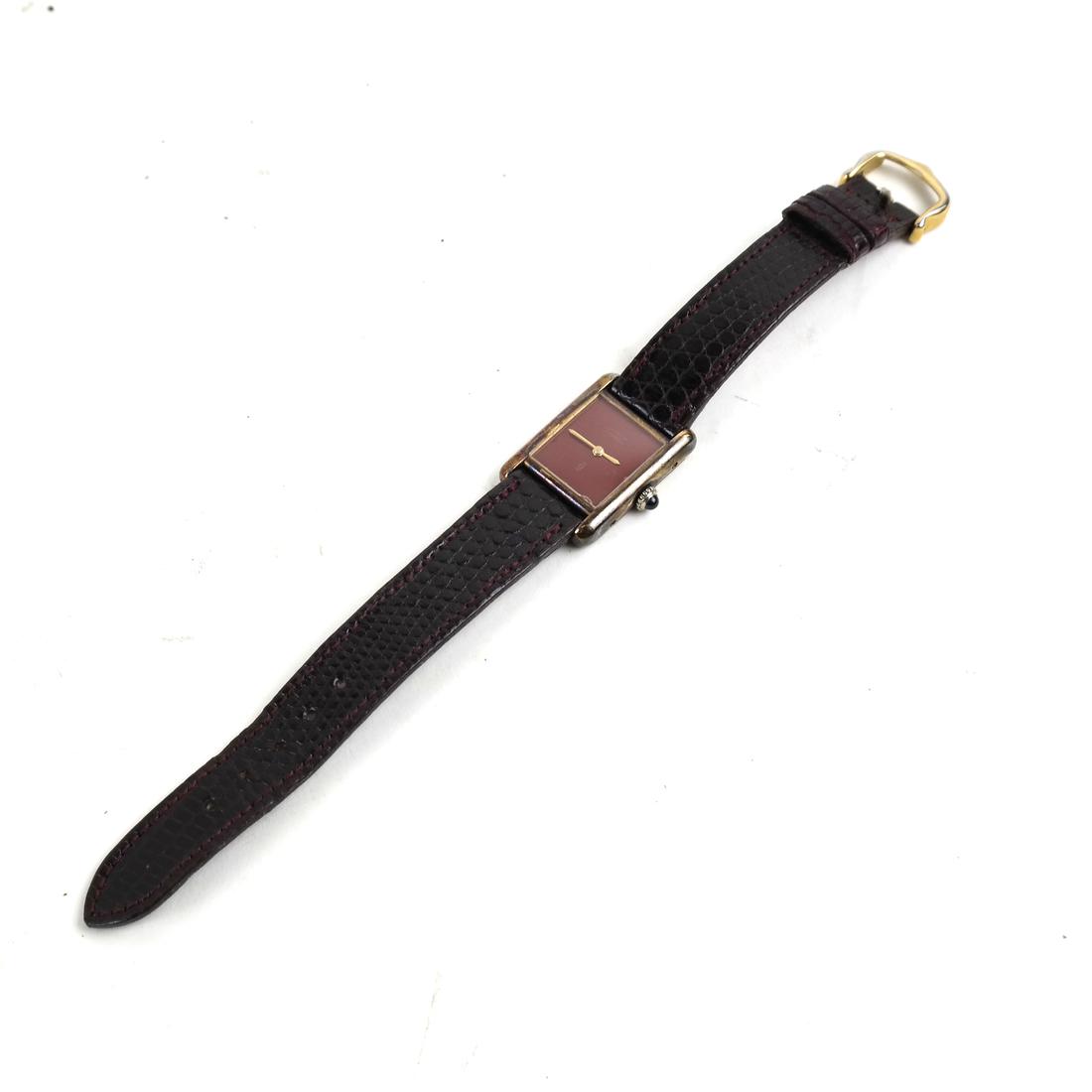 Cartier .925 Silver-Gold Vermeil Tank Watch (1 of 5)