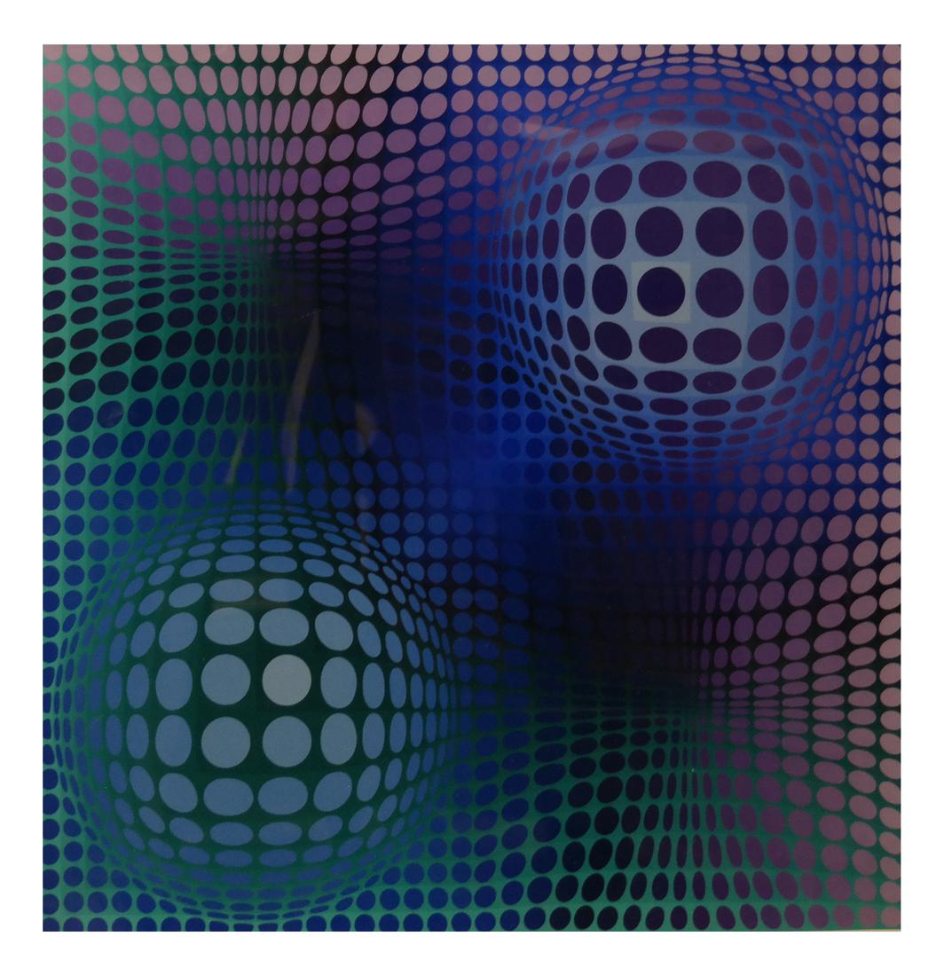 Victor Vasarely, Abstract Screen Print - Ed. 30/90 (1 of 5)