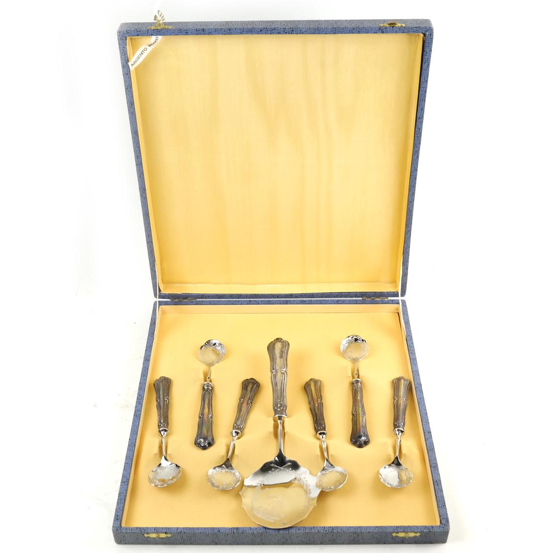 .800 Silver Spoon Set - 7 Pieces (1 of 8)