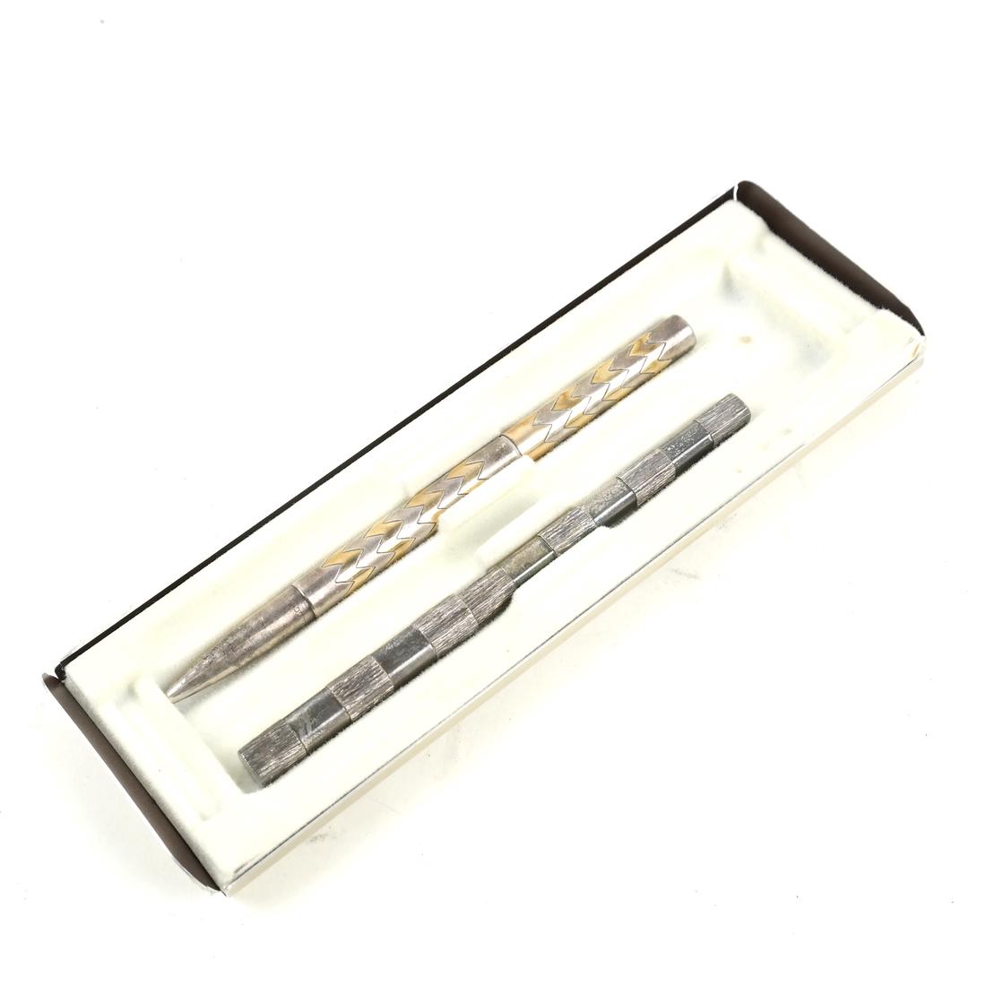 Sterling Silver Pen and Pencil Set by Gucci, Italy (1 of 4)