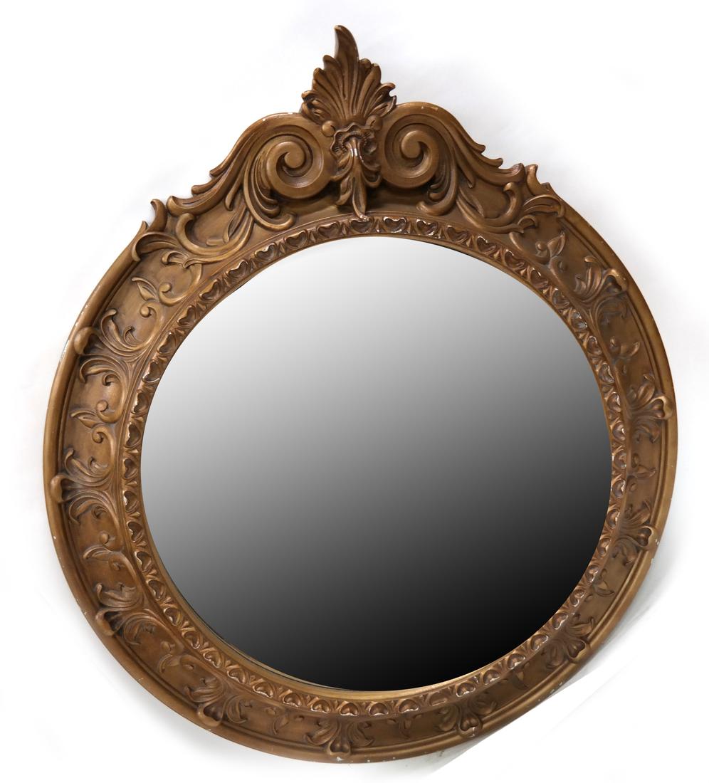 Composite Shell Motif Circular Mirror (1 of 3)