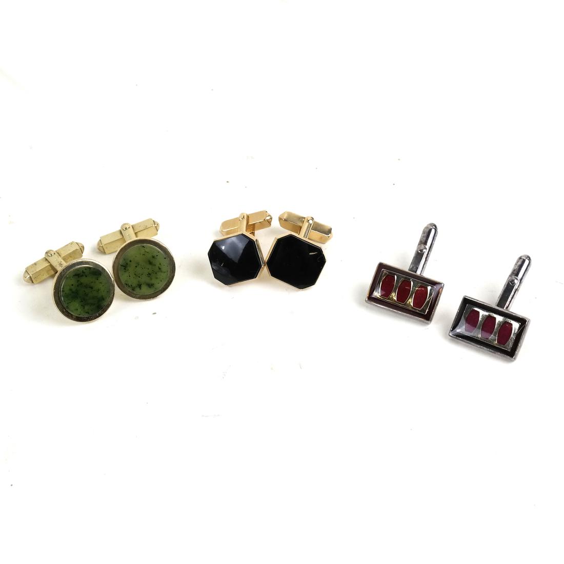 Men's Gold-Plated Cufflinks and Metal Accessories (1 of 5)
