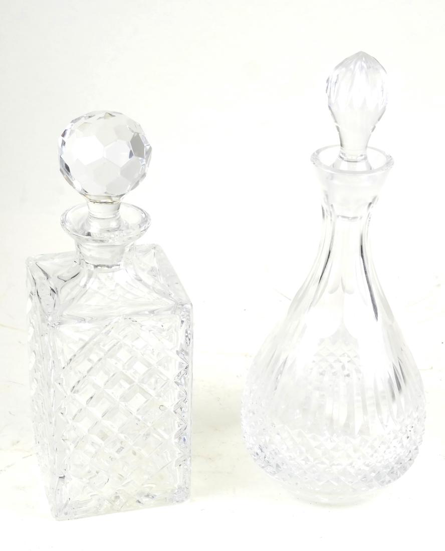 Two Pressed Glass Decanters With Stoppers (1 of 5)