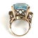 14k Yellow Gold Aquamarine and Diamond Ring - 4